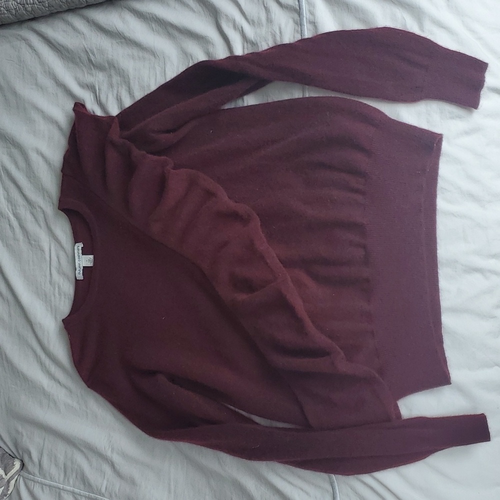 Autumn Cashmere Asymmetrical 100% Cashmere sweater